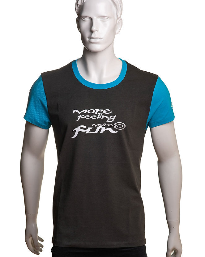 T-SHIRT "More" Grey/Blue