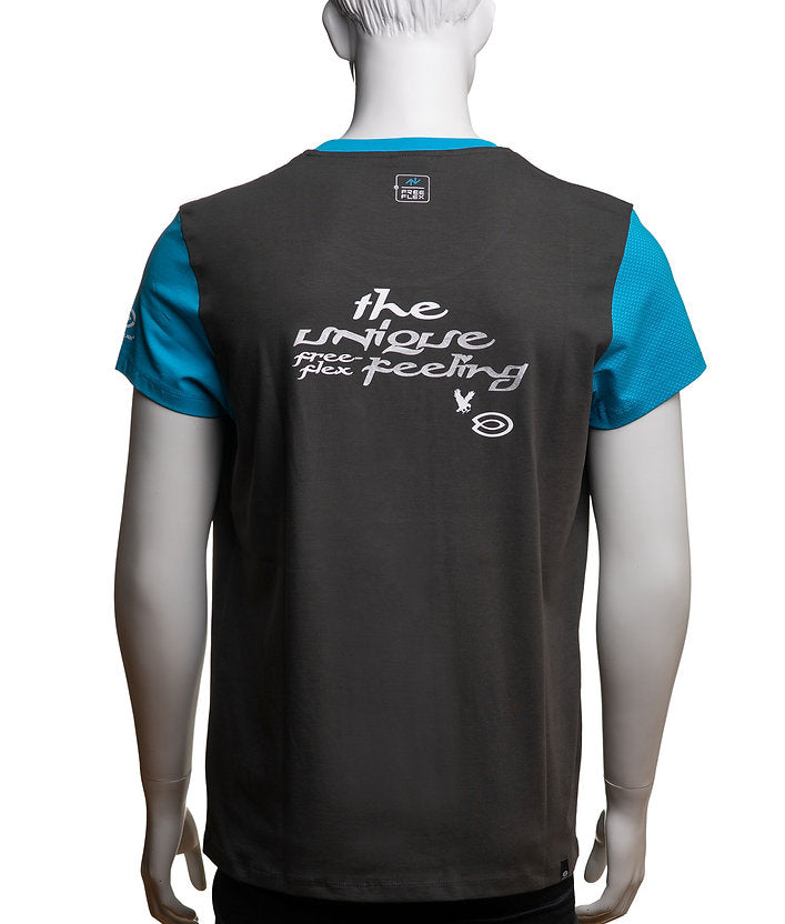 T-SHIRT "More" Grey/Blue