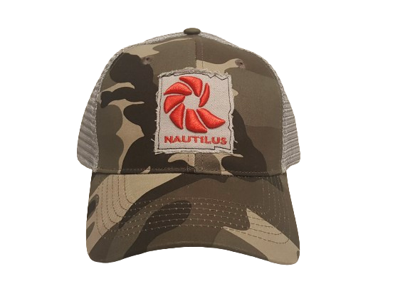 Nautilus Logo Trucker Hat – Grey Ghost