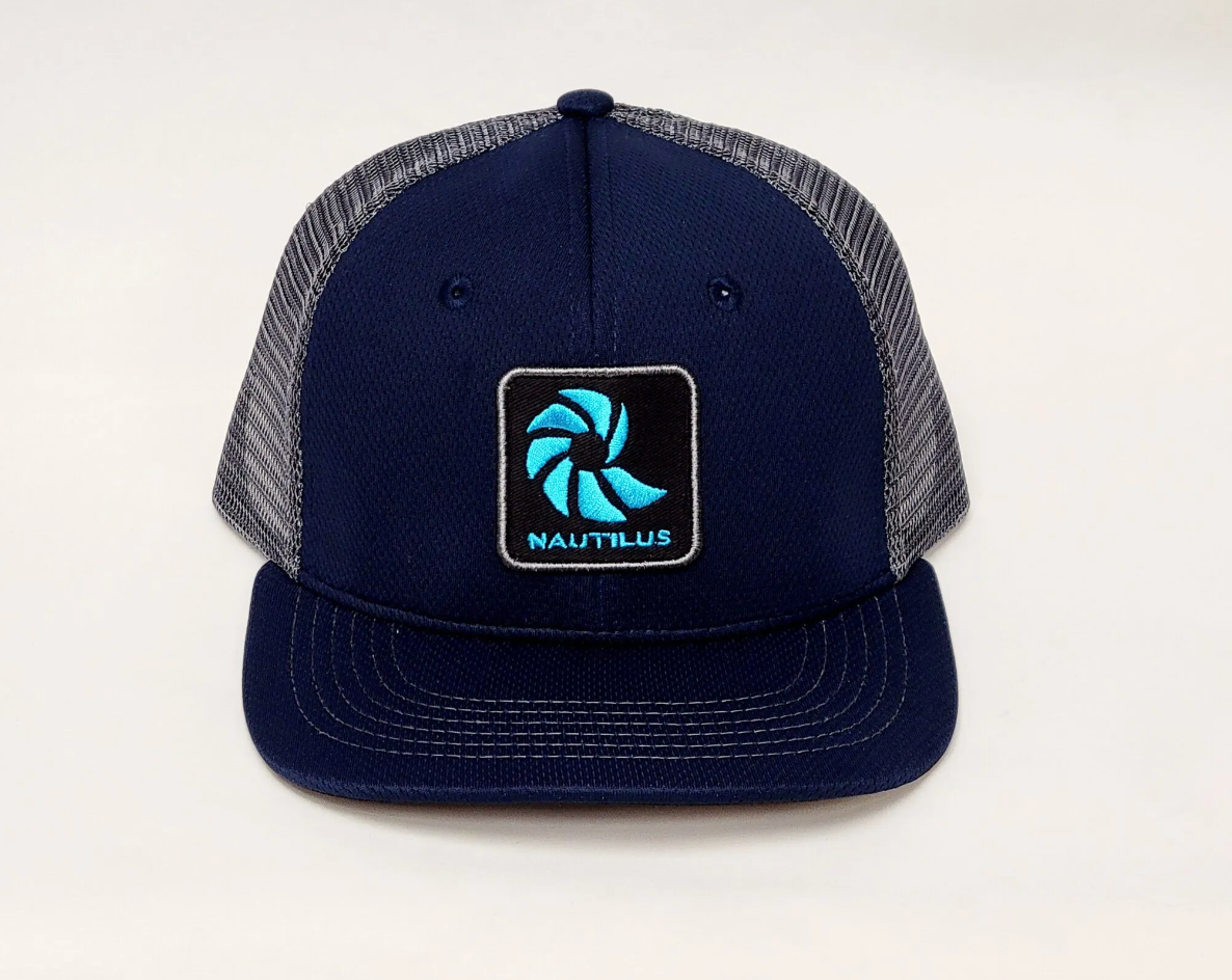 Nautilus cap The Iconic Logo - Charcoal and Navy Blue